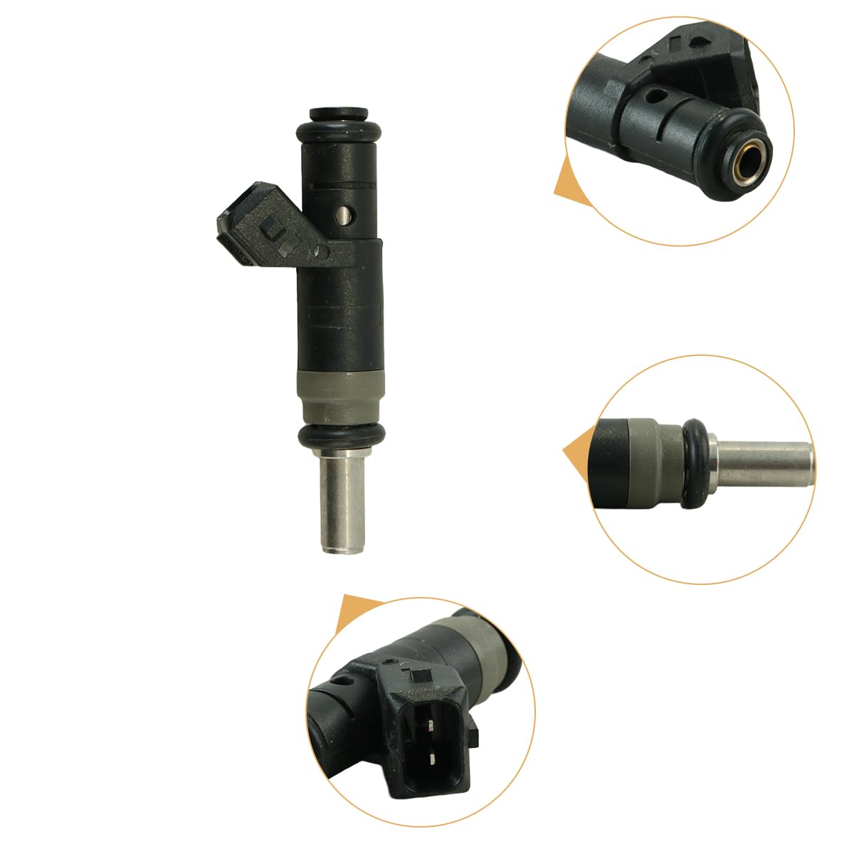 Qury Lot de 4 injecteurs pour 1 série E87 E46 3 E90 E91 116i 118i 120i 316i 318i 320i 320si X3 E83 Z4 E85, 7506158 13537506158