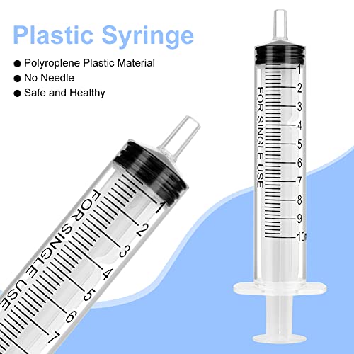OFFCUP Kunststoff Spritze, 8 Stück Einwegspritzen 10ml, Futterspritze, Plastiktube, für Kleine Haustierfütterung Motoröl oder Bremsflüssigkeit [Nicht medizinische Verwendung]