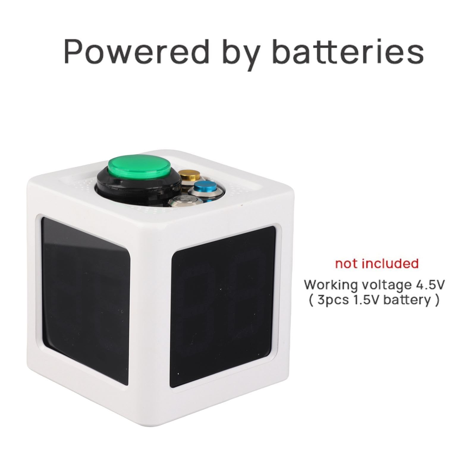 Minuteur magnétique Multi Cube, Compte à rebours Intelligent pour études, chronomètre numérique 4 Faces pour Cuisine, Jeux et Fitness