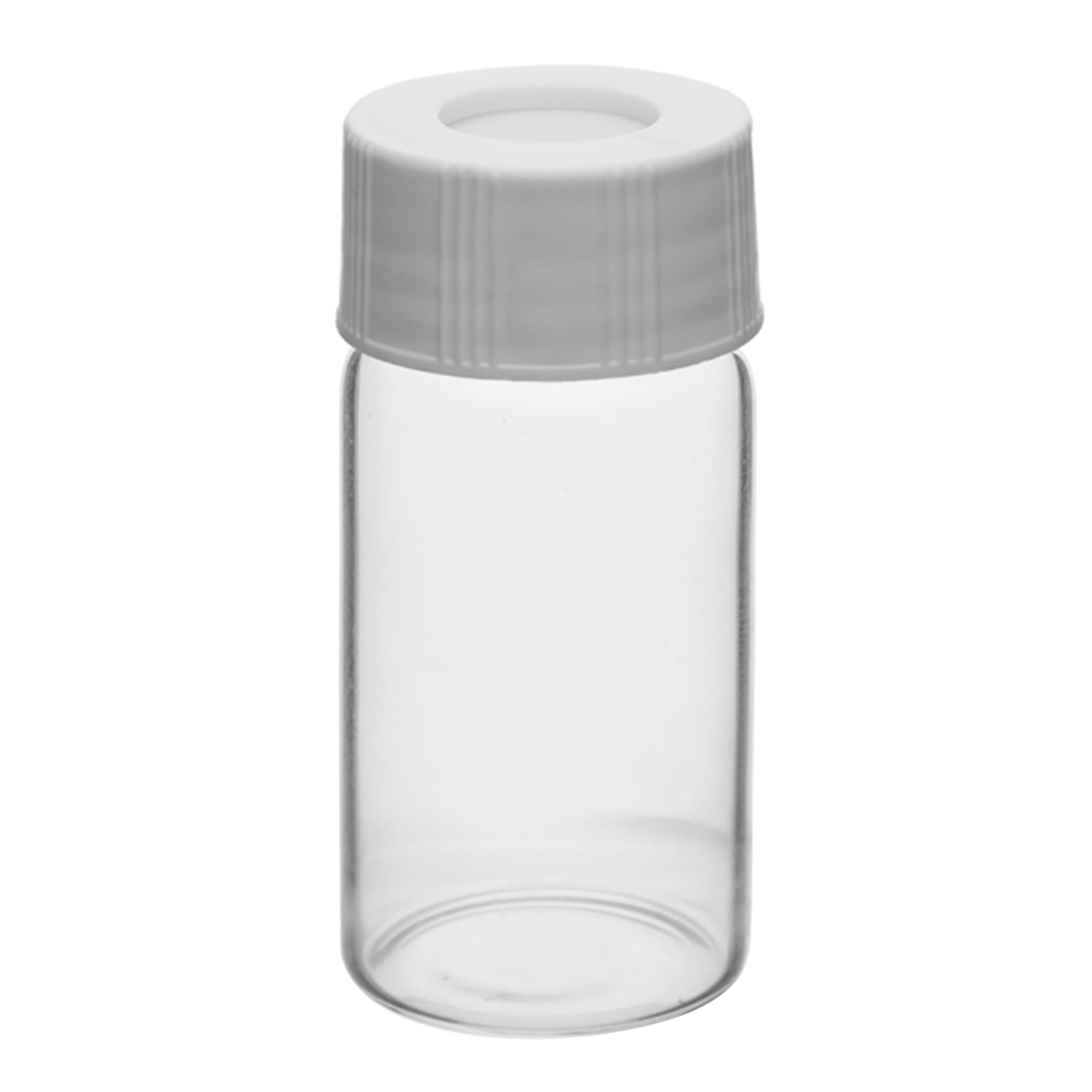 EISCO VOA/TOC Clear Vials, 20mL - 100/PK - Borosilicate Glass - ASTM/USP Type I, Class B - PP Caps with PTFE Septa - Shrink-Wrapped - Pre-Assembled