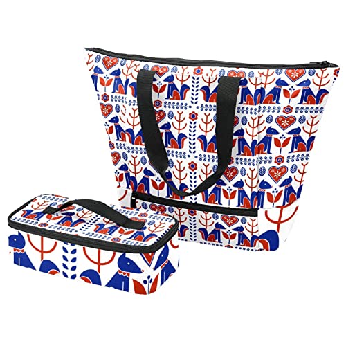 Boîte à déjeuner et grand sac isolant parfaits pour le travail et le pique-nique