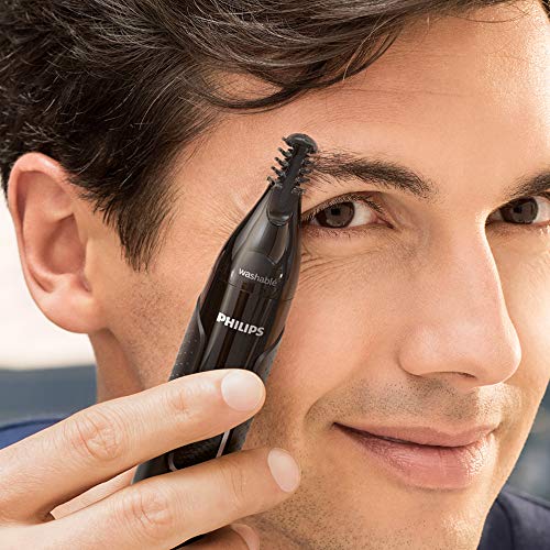 Philips NT5650/16 Nasen und Ohrenhaartrimmer Series 5000 zum Trimmen von Nasen und Ohrenhaaren und Augenbrauen Ohne Zupfen (mit Bartkamm und Präzisionstrimmer) - Image 4