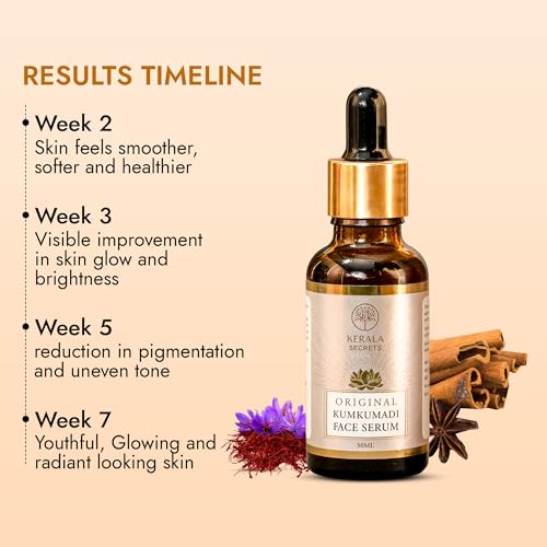 Image of Original Kumkumadi Face Serum - Ayurvedic Night Serum with Saffron, Manjistha & Sandalwood for Glowing, Bright & Even-Toned Skin - Natural & No- Chemical (30 ML)