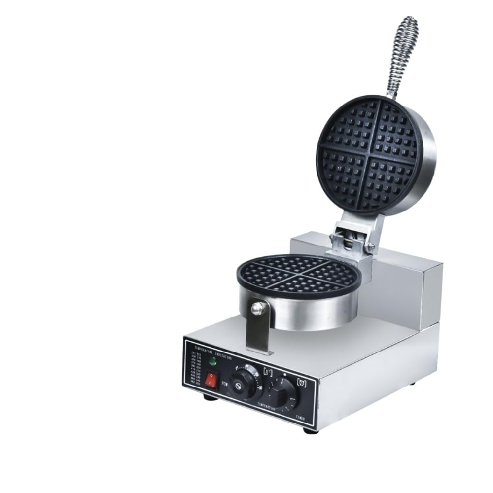 BC-2 ワッフルメーカー 1200W シルバー Amazon｜Kurflo 業務用バブルワッフルメーカー 2列 180°回転可能 両面 キッチン家電