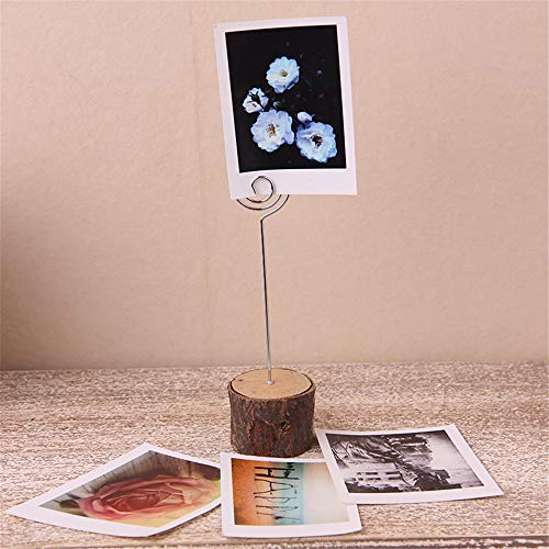 Ring Loop Round Shape Craft Wire Clip Table Card Holders Note Photo Picture Memo Holder For Party Birthday Office Diy Cake Topper Accessories Decoration,30 Pack Silver (Round Shape) #TOP6