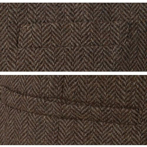 Bakerbear Men's Tweed Suit Vest Slim Fit Mens Vests Casual Herringbone Waistcoat Western Vest4