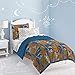 Dream Factory Dinosaur Blocks Ultra Soft Microfiber Boys Comforter Set, Blue, Twin