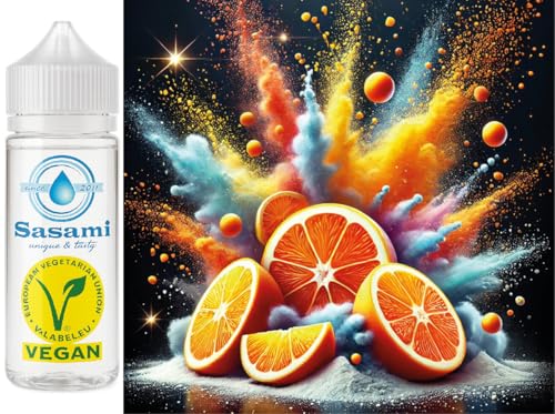 Poudre pétillante orange Sasami 100 ml la solution pour boissons fun vegan
