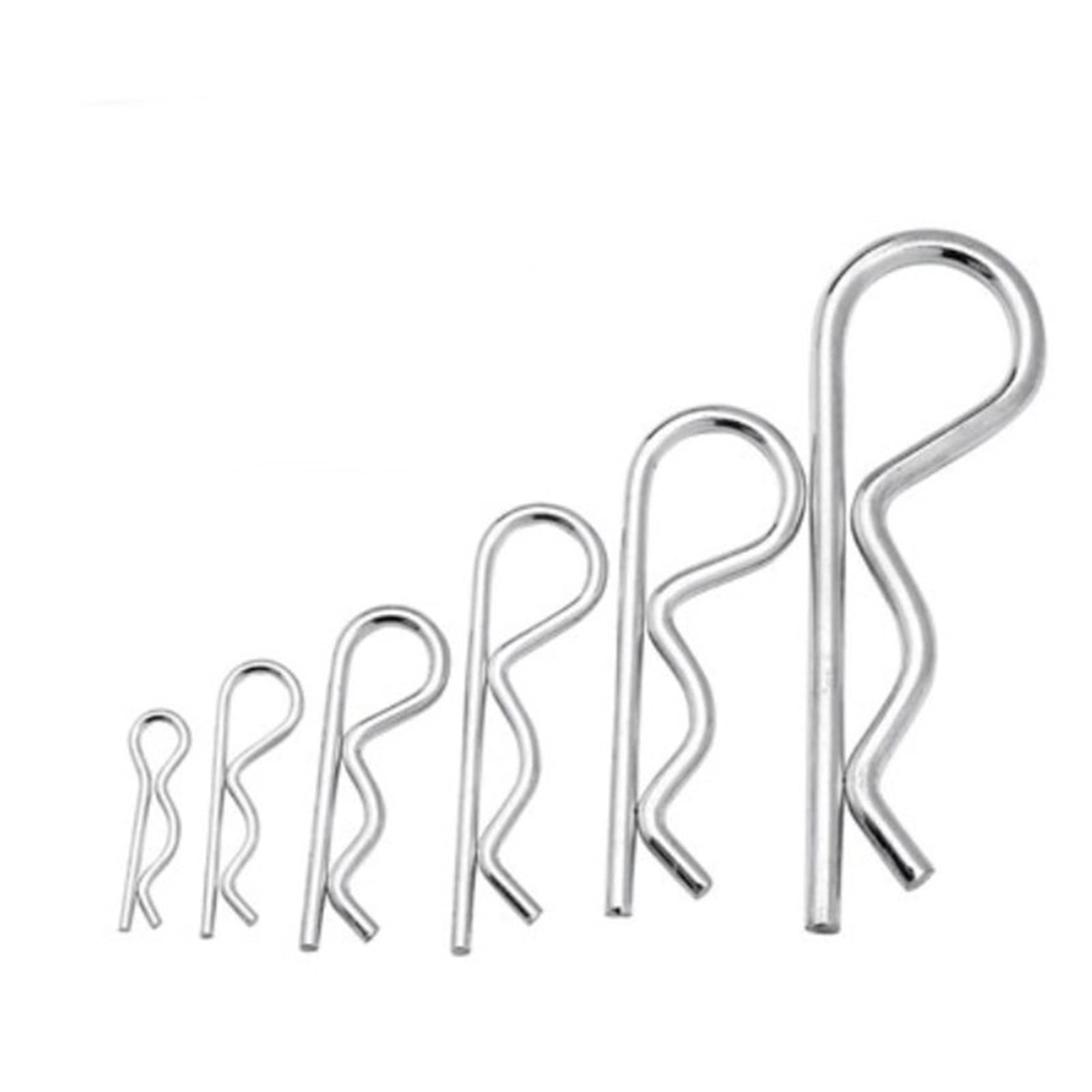Zawleczki Trzpień blokujący 5-20 sztuk ze stali nierdzewnej w kształcie litery R zawleczka sprężynowa Pin 1.2mm 1.8mm 2mm 3mm 4mm Dia elementy mocujące do naprawy samochodów)(M4-80 SS(5PCS))
