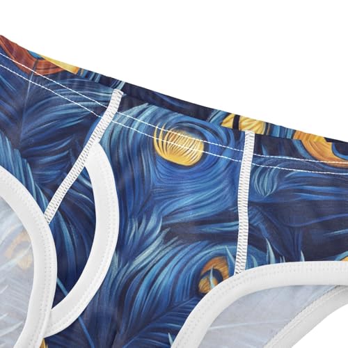 KLL Hand Drawing Camouflage Wavy Toddler Boys' Soft Nighttime Underwear Cute Undies4