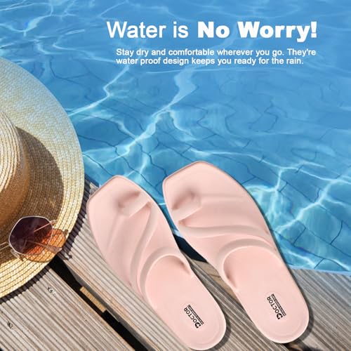 Image of DOCTOR HEALTH SUPER SOFT Premium Women's Trendy Triple Strap EVA Slippers | Soft, Open-Toe, Lightweight Daily Comfort Slides, Open-Toe Slippers for Home & Outdoor