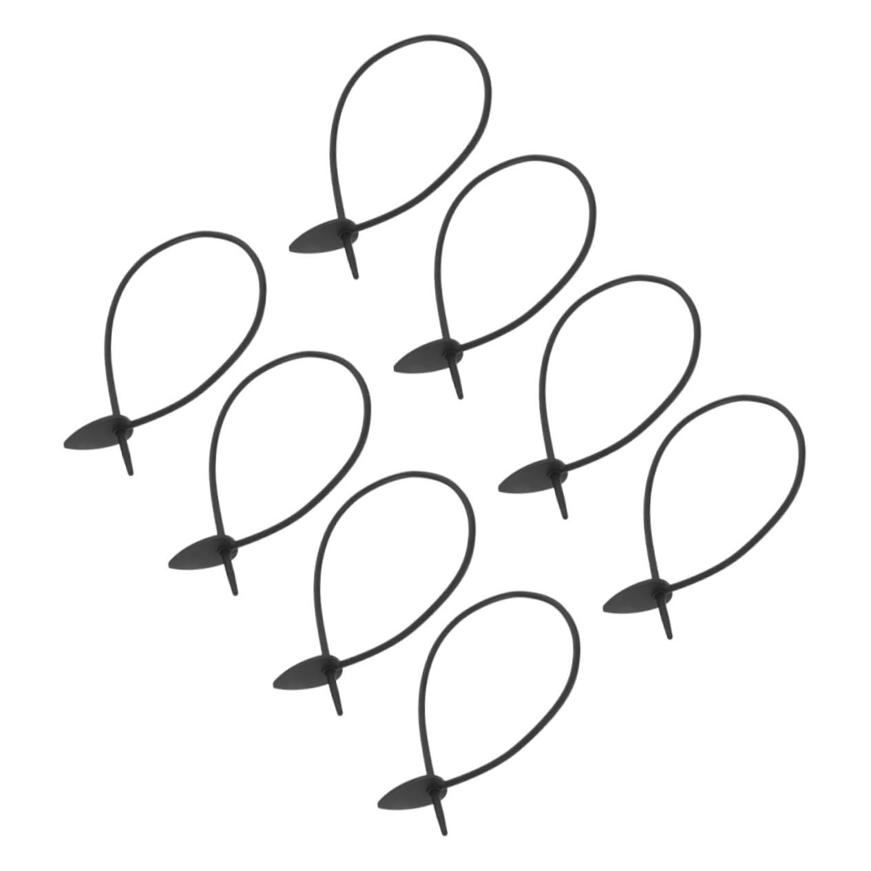 Toddmomy 5 Ensembles Attaches Silicone Réutilisables pour Plantes Lot de Liens Décoratifs Forme pour Et Jardin Noir 8 Pièces * 5