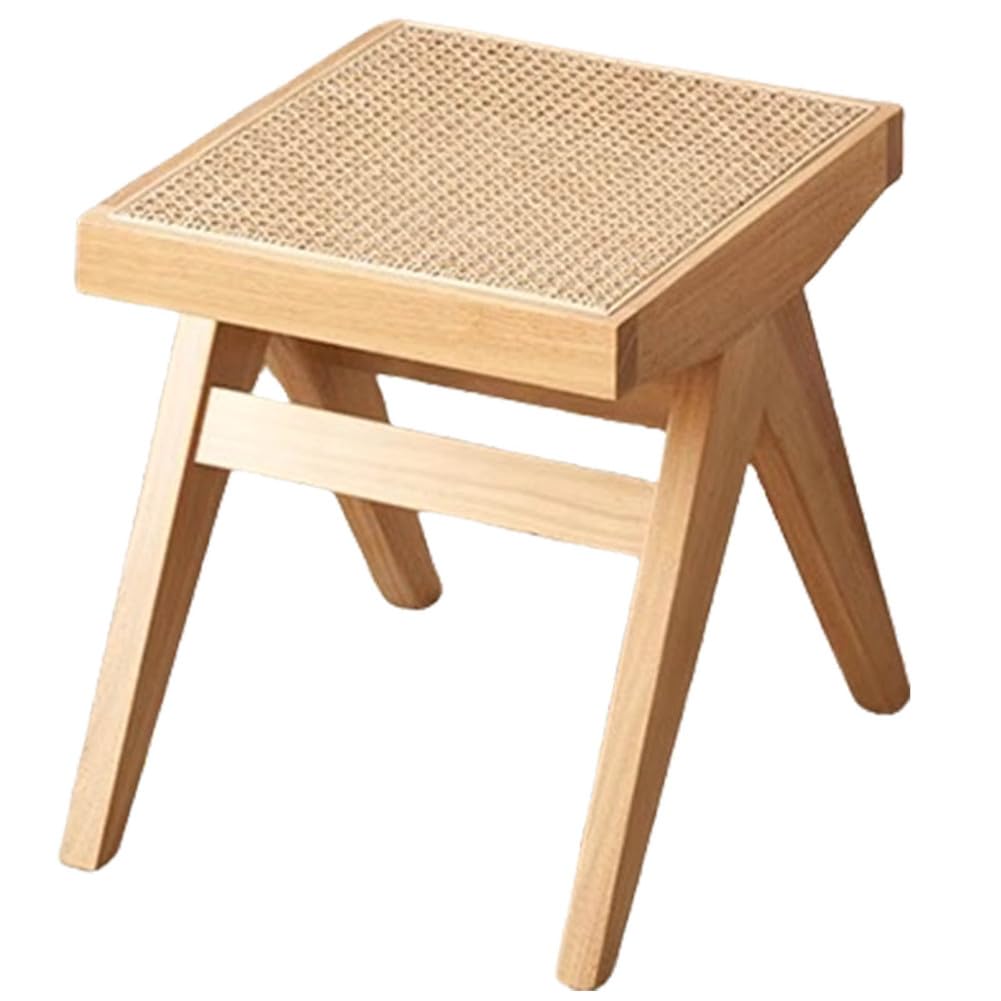 Banco de ratán y madera natural para comedor o dormitorio