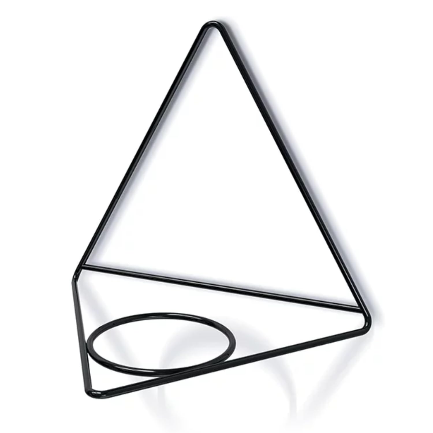 B2C Wall mounted plant pot holder bracket Hanging basket Planter Flowerpot Support Modern Geometrical Industrial Home Garden (Small - Triangle)