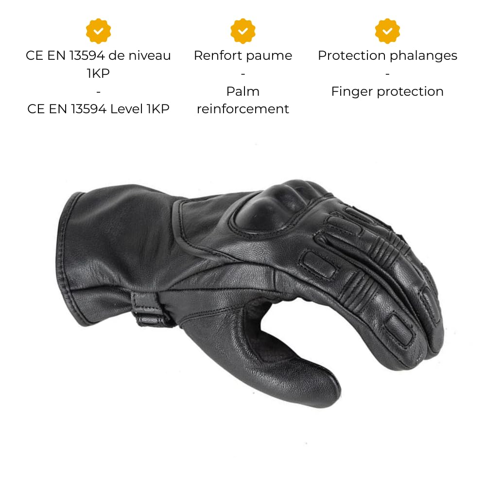 Gants TTR V2 homme Homologué 1KP mi-saison Mi-longue S