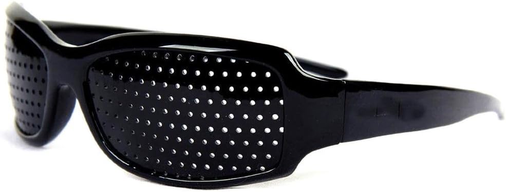 Rainbow Love Pinhole Glasses Anti-fatigue Glasses Unisex Black
