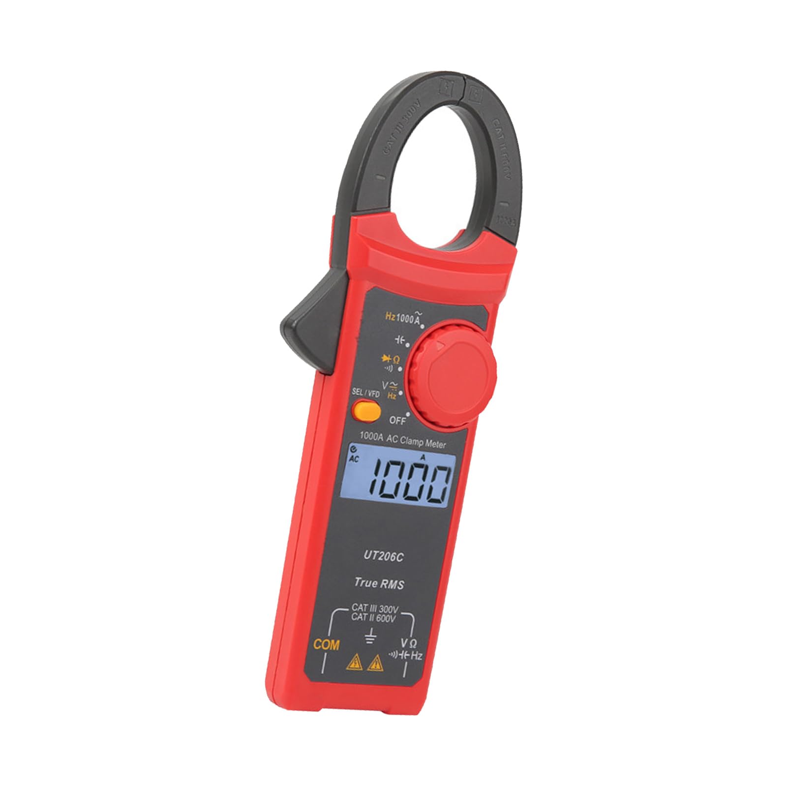 Current Digital Clamp Meter TrueRMS Pliers Ammeter Voltages Tester Capacitance Meter with Data Hold Digital Clamp Multimeter