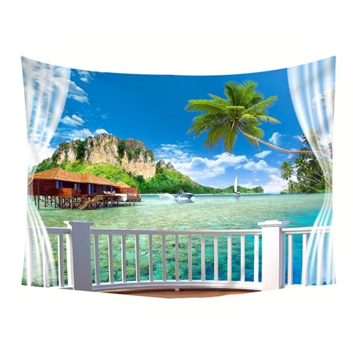 Tapisserie décoration murale grand format paysage de vacances impression HD - 5
