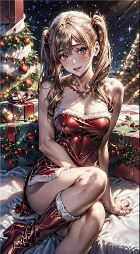 Diamond Painting Noël 5D 50x115cm | Kit Complet Broderie Diamant Filles Sexy pour Adulte