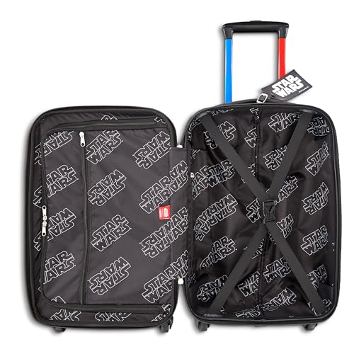American Tourister Star Wars Mala rígida com rodas giratórias, Claro vs escuro, Carry-On 21-Inch, St