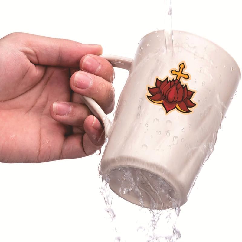 Miniatura 2 de Paquete de 100 calcomanías de tatuaje de graffiti vintage para adultos y adolescentes, calcomanías de vinilo impermeables de terror retro para