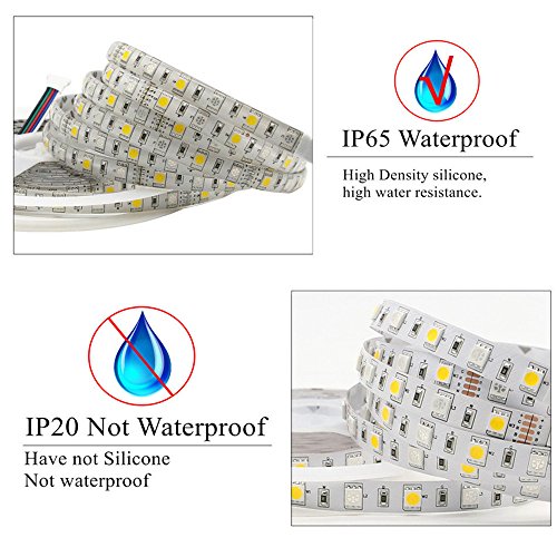 Tira LED 5M 300LED SMD 5050 RGBW Impermeable IP65 miniatura 2