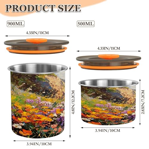 Contenedor hermético de acero inoxidable para café 17oz miniatura 3