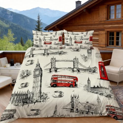 Housse de couette 220x240 microfibre infroissable 2 places - 5