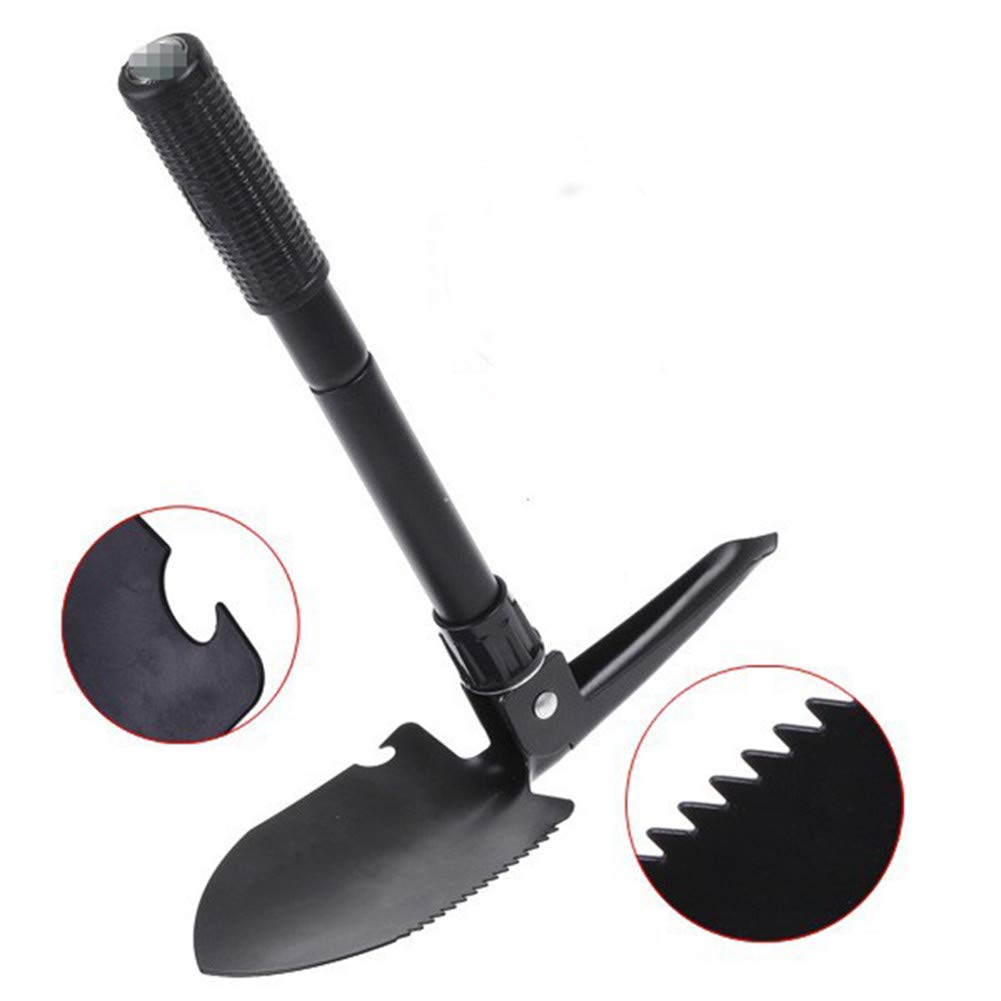 Attrezzi da Giardino Mini-Militare Portatile Pieghevole Pala di Sopravvivenza di Emergenza della Forcella cazzuola per Campeggio Esterno Tool - 2 Pezzi