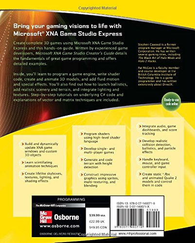 Microsoft Xna Game Studio Express Creator's Guide
