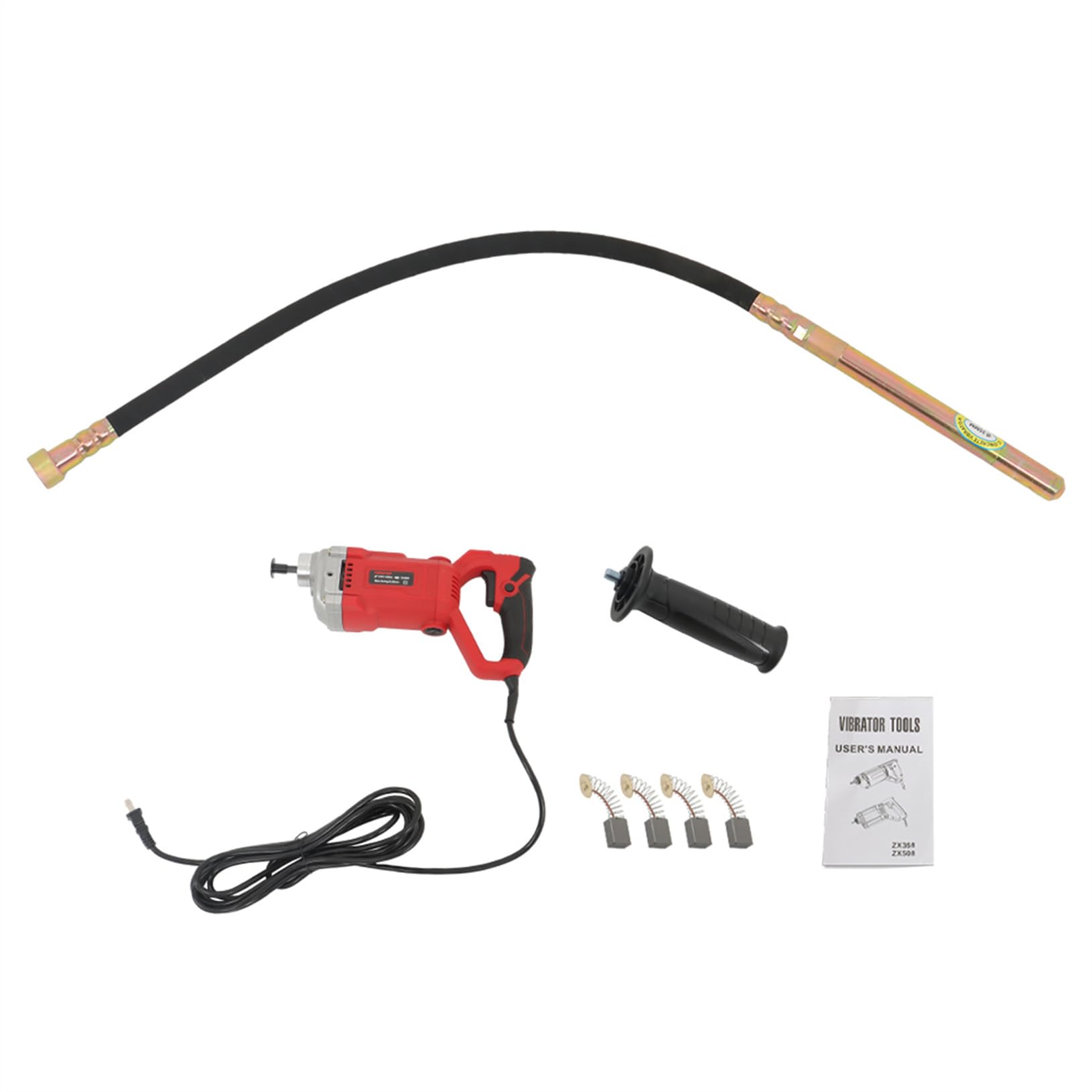 Vibromasseur béton 1500W pour éliminer les bulles d'air des dalles