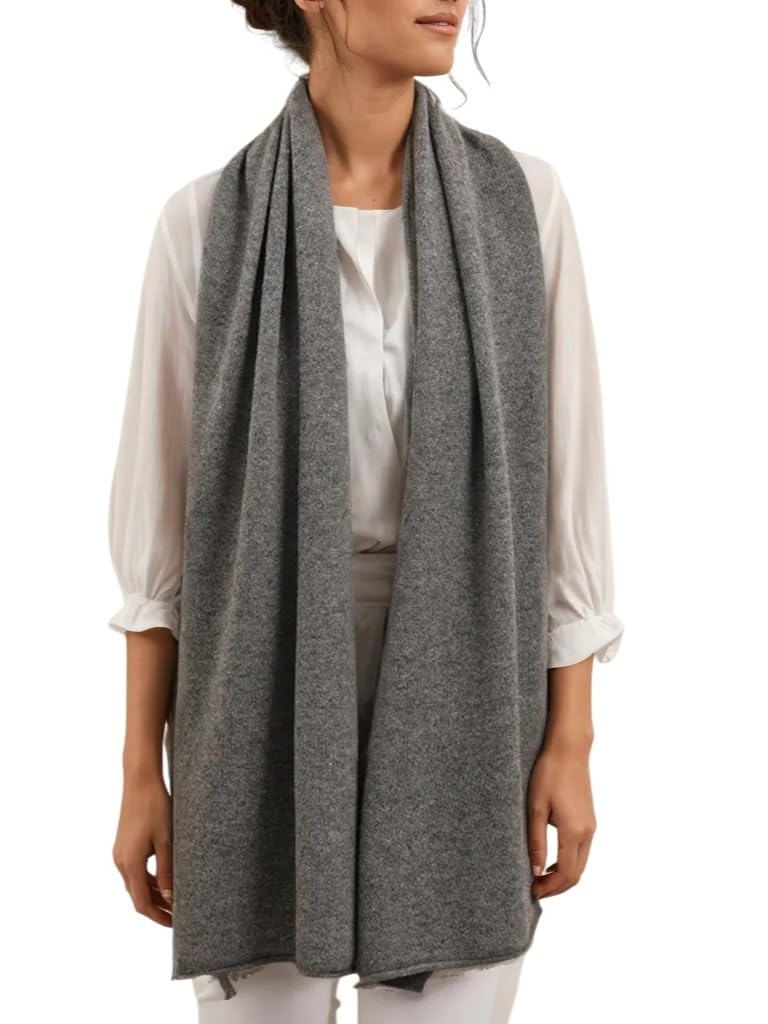 Cashmere Sciarpa Invernale in 50% Lana di Yak e 50% Lana d’Agnello – Morbida, Calda e Leggera, Elegante per Donna e Uomo