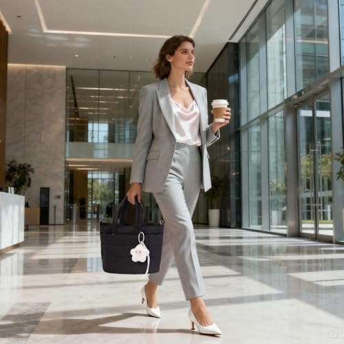 Bolso Tote Acolchado Ligero para Mujer miniatura 3