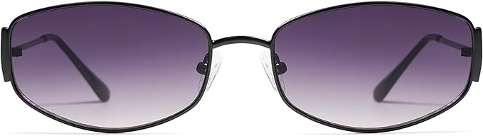 Retro Oval Sunglasses For Women Men Hexagonal Rectangle Metal Frame Sun Glasses AP3625