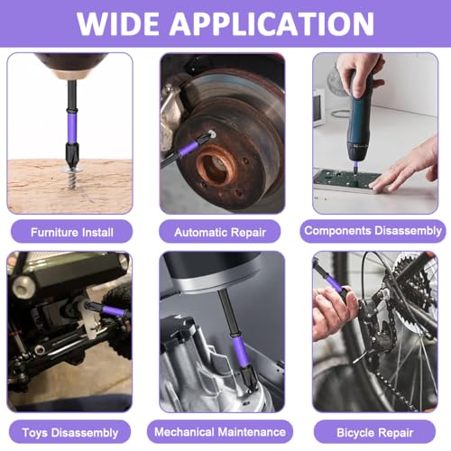 Image of Serplex High Impact Steel Magnetic Phillips Drill Bits, 6Pcs Assorted Sizes with Anti-Slip Grooves Tips, Durable Screwdriver Bits for Power Drill, Cordless Driver, Impact Driver, Professional Tasks
