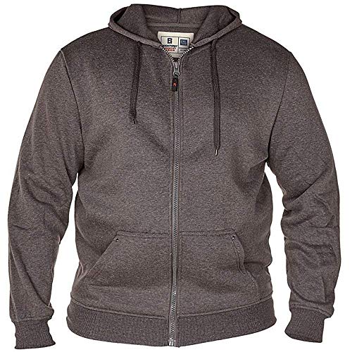 Duke Rockford - Sudadera con Capucha - Manga Larga - para Hombre Negro Gris XXXX-Large