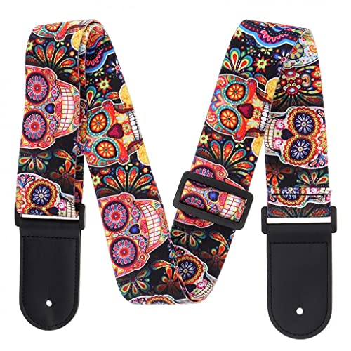 CZDYUF Sangles de Guitare d’impression Motif avec Puce Cuir se termine 5cm de Large de Largeur 110-150cm de Longueur for la Basse Guitare - Les Beatles, Paul McCartney, John Lennon, RIngo Starr, George Harrison CZDYUF Sangles de Guitare d'impression Motif avec Puce Cuir se termine 5cm de Large de Largeur 110-150cm de Longueur for la Basse Guitare – Image 5