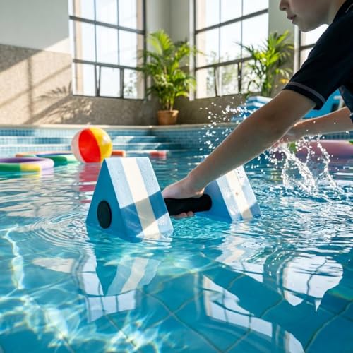 Mancuerna triangular de agua para natación y entrenamiento miniatura 5
