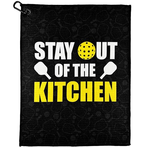 Image of Pickleball Towel | Stay Out of The Kitchen Pickleball Towel | Pickleball Gift | Printed Funny Pickleball Towel | Pickleball Gear | Retirement Gift