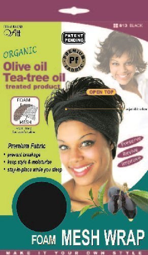 [The #1 Brand QFitt] Organic Olive oil Tea-tree oil treated Foam Mesh Wrap - 12Pk(Assorted Color)