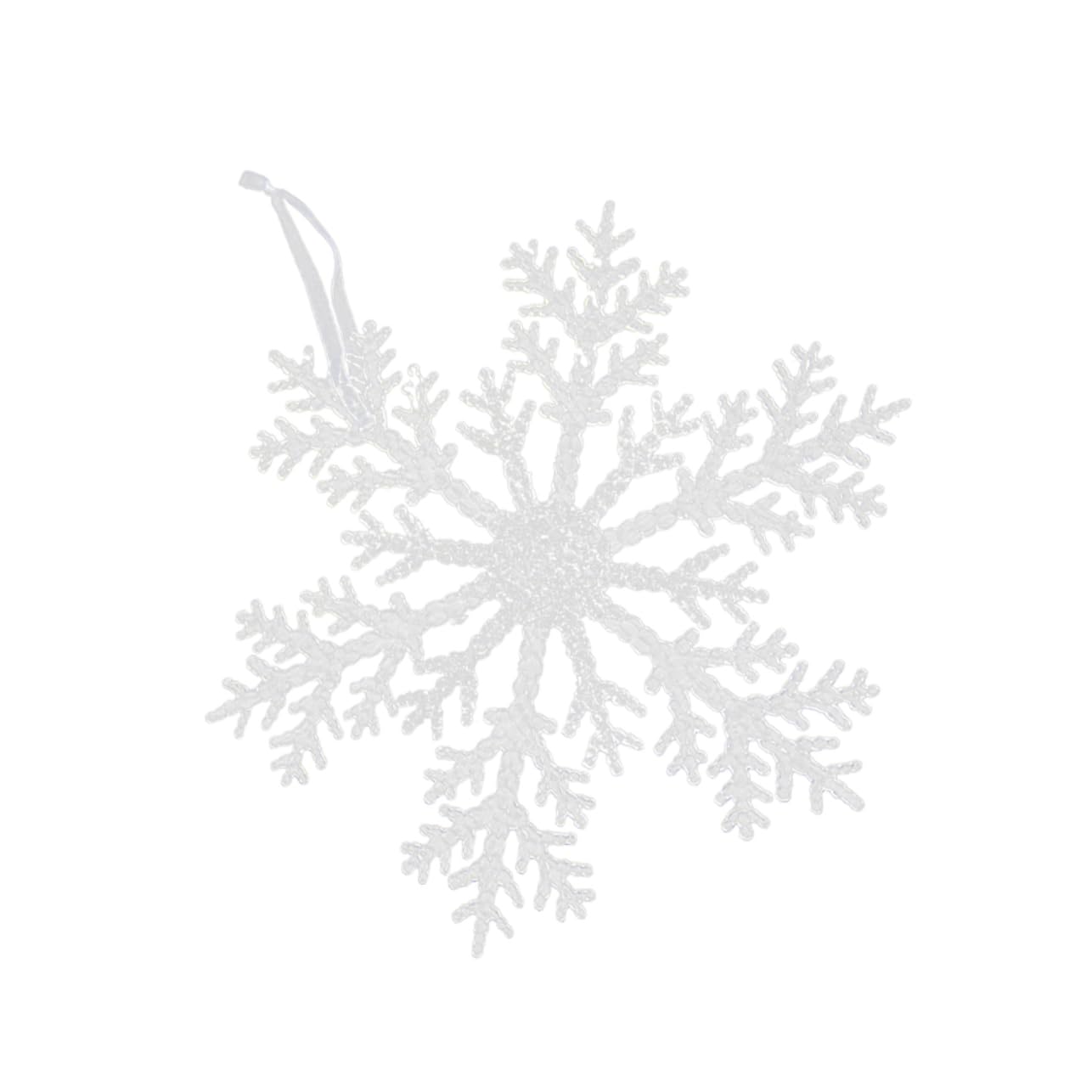 IMIKEYA 3St Weihnachtsbaum hängen Weihnachtsbaum-Anhänger Weiße Schneeflocken-Baumspitze weihnachtsdeko Weihnachts Party Christbaumschmuck Weihnachtsanhänger Anhänger für Weihnachten