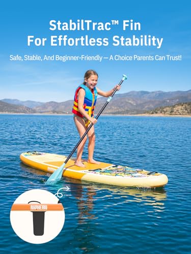Image of Niphean Inflatable Stand Up Paddle Board with SUP Accessories, Anti-Slip EVA Deck, 10'6'' Inflatable Paddle Boards for Adults & Youth of All Skill Levels