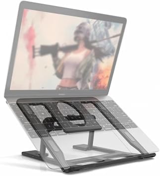 Laptop Stand for Desk, Ergonomic Foldable Laptop Bracket, Portable Laptop Riser Computer Stand