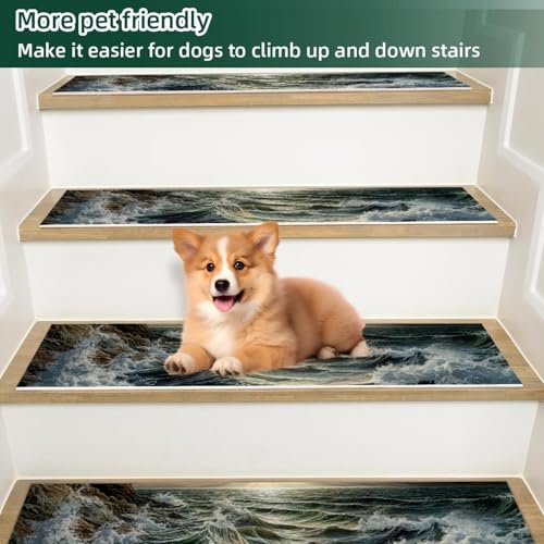 Tapis d'escalier antidérapant de qualité supérieure pour marche en bois - 6