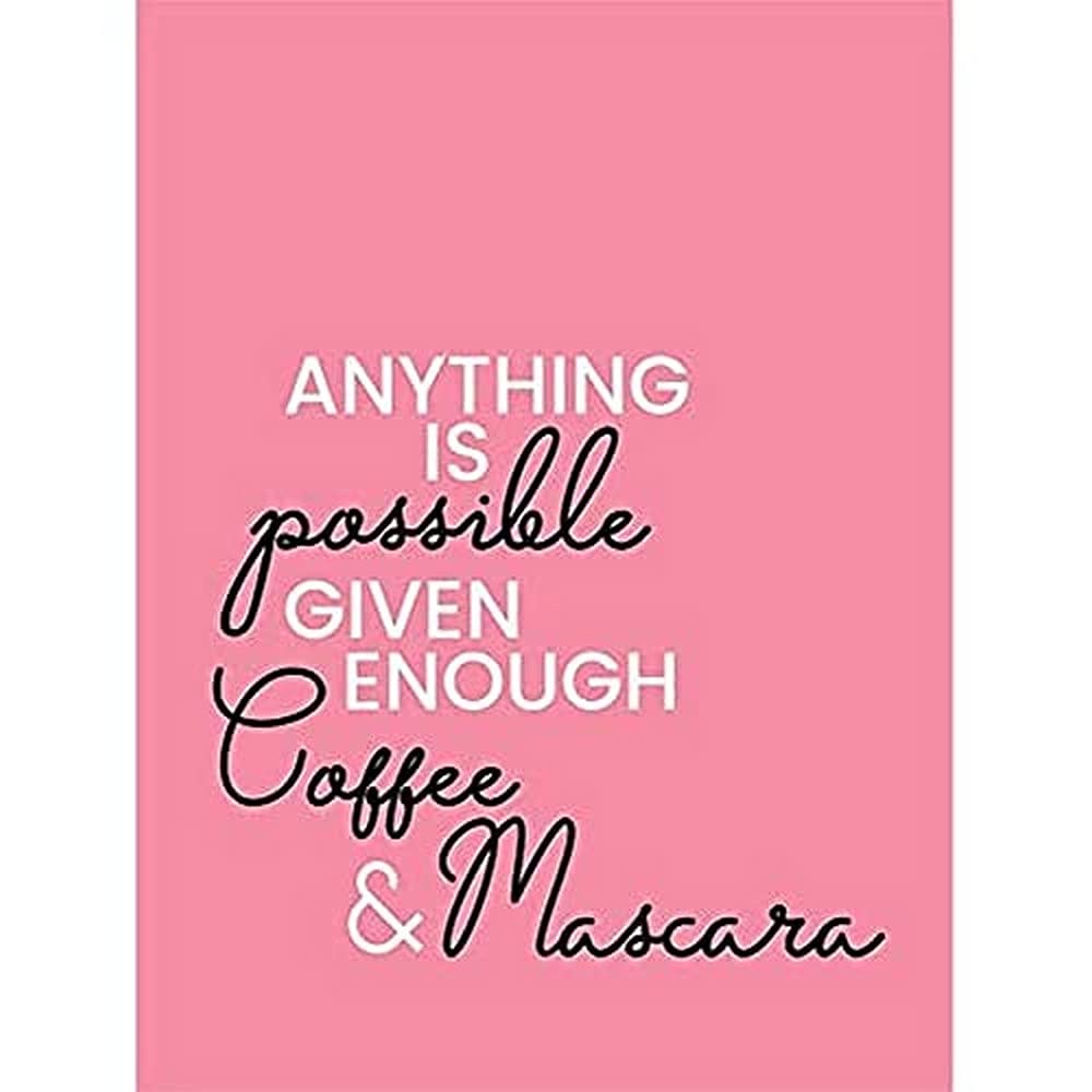 Anything Possible Coffee Mascara Canvas Wall Art Print