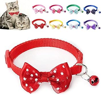 Trends Adjustable Cute Bow-tie Safety Identification CollTRENDS with Bell for Puppy, Kitten and Small Pets (Colour May Be Vary)-8