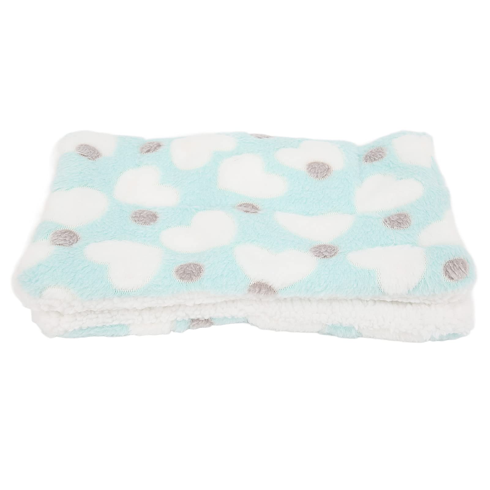 Muiltvoe Hamster Warm Fleece Pad, Soft and Comfortable Fleece with Wool Fleece, for Hamster Rabbits Chinchilla Small Pets to Keep Warm in Winter (love purple)