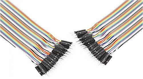 Cinta de puente, M-M, 200 mm, 40 vías, kit de desarrollo analógico, accesorios para tableros/kits de evaluación, cantidad x 1