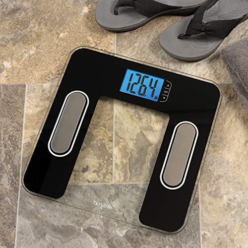 Taylor Precision Products Body Composition Scale Measuring Body Fat, Body Water, Muscle Mass and BMI, Black - Thumbnail 3