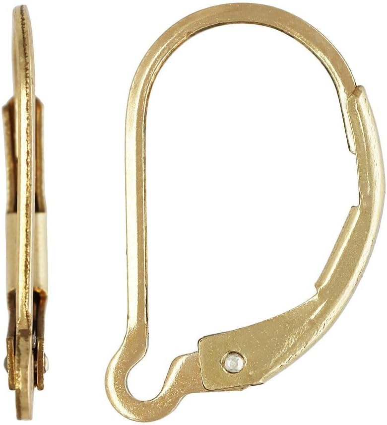 2pcs Adabele Real 1/20 14K Gold Filled Strong Interchangeable Leverback Earring Hooks Open Ring Non Tarnish for DIY Earrings Jewelry Making JK1-H - Image 2
